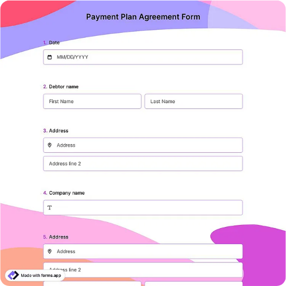 Preview of Payment Plan Agreement Template